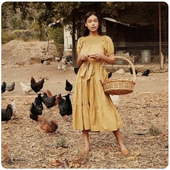 DÔEN Gilda Dress in Wheat - Picture 3 of 3